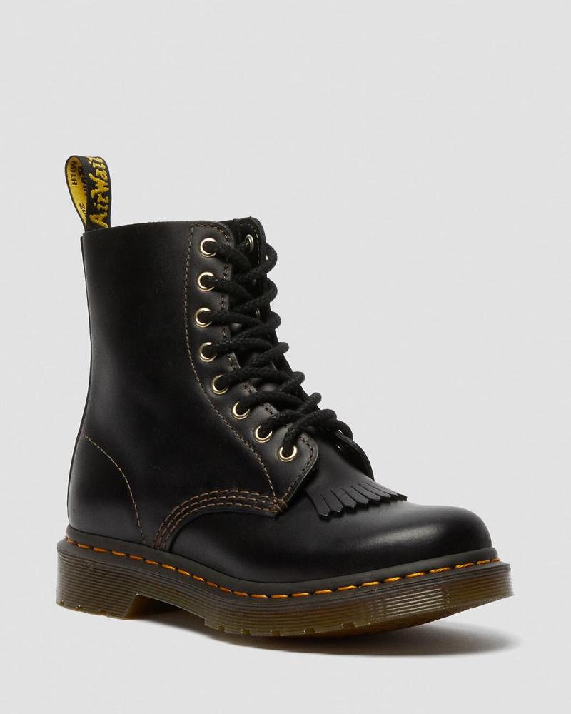 Dr Martens 1460 Pascal Abruzzo Lær Ankelstøvletter Dame Svarte | Norge 8TCE